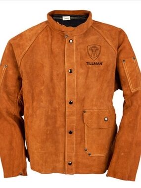 Orange Suede Bomber Jacket